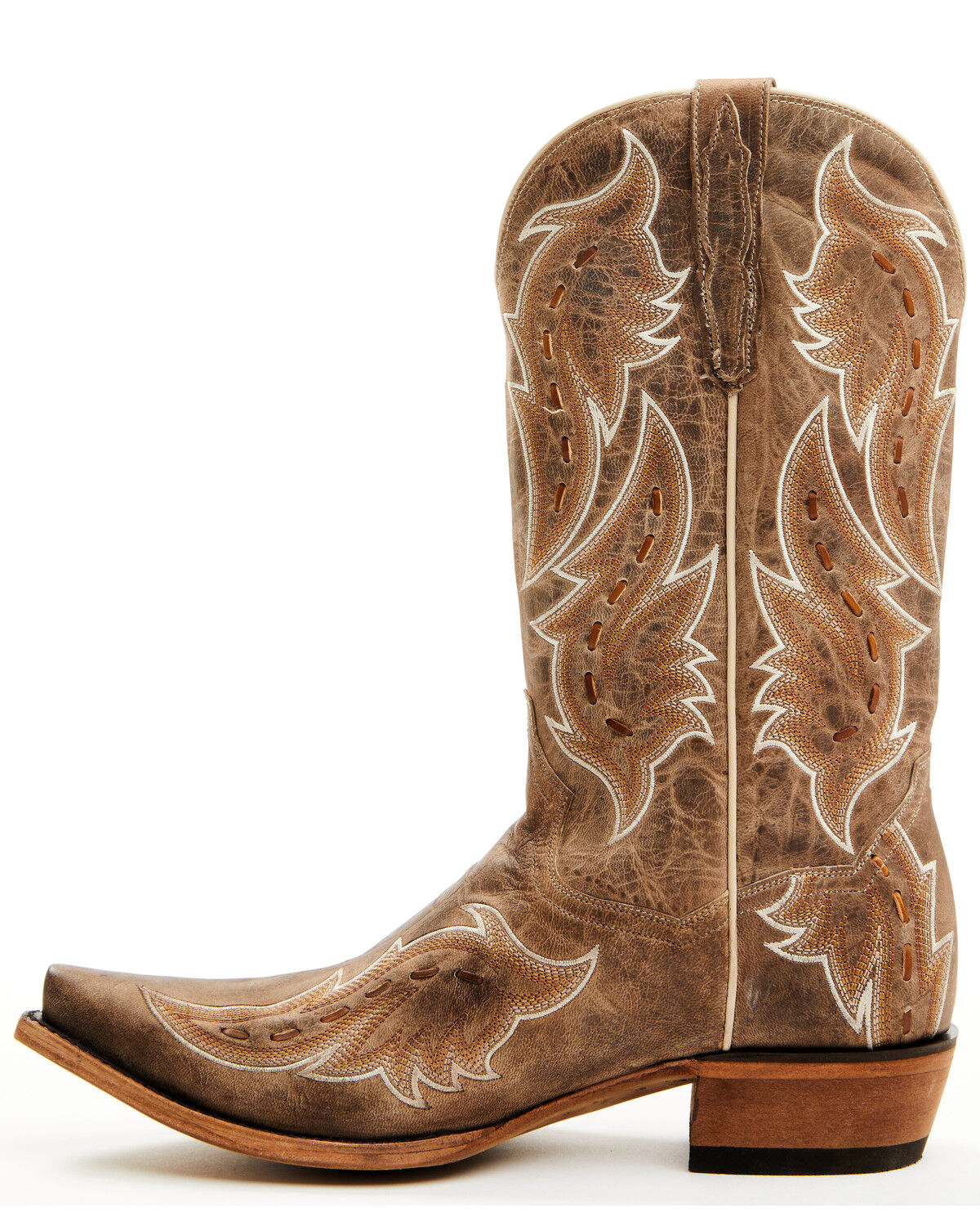 Image #3 - Dan Post Men's Racer Tall Western Boots - Snip Toe, Tan, hi-res