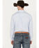 Image #4 - Cody James Men's Fish Net Geo Print Long Sleeve Button-Down Western Shirt, Light Blue, hi-res