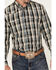 Image #3 - Wrangler Men's Plaid Print Long Sleeve Snap Performance Western Shirt, Black, hi-res
