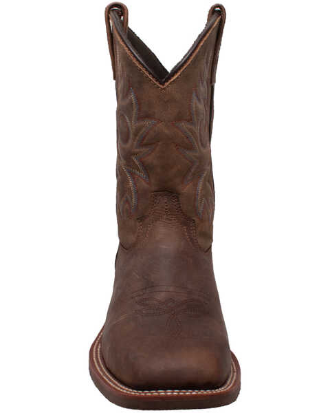 Image #4 - Ad Tec Men's Oiled Western Boots - Square Toe, Brown, hi-res