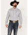 Image #1 - George Strait by Wrangler Men's Paisley Print Long Sleeve Button-Down Western Shirt, White, hi-res