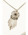 Image #2 - Shyanne Women's Moonrise Canyon Dreamcatcher Necklace, Silver, hi-res