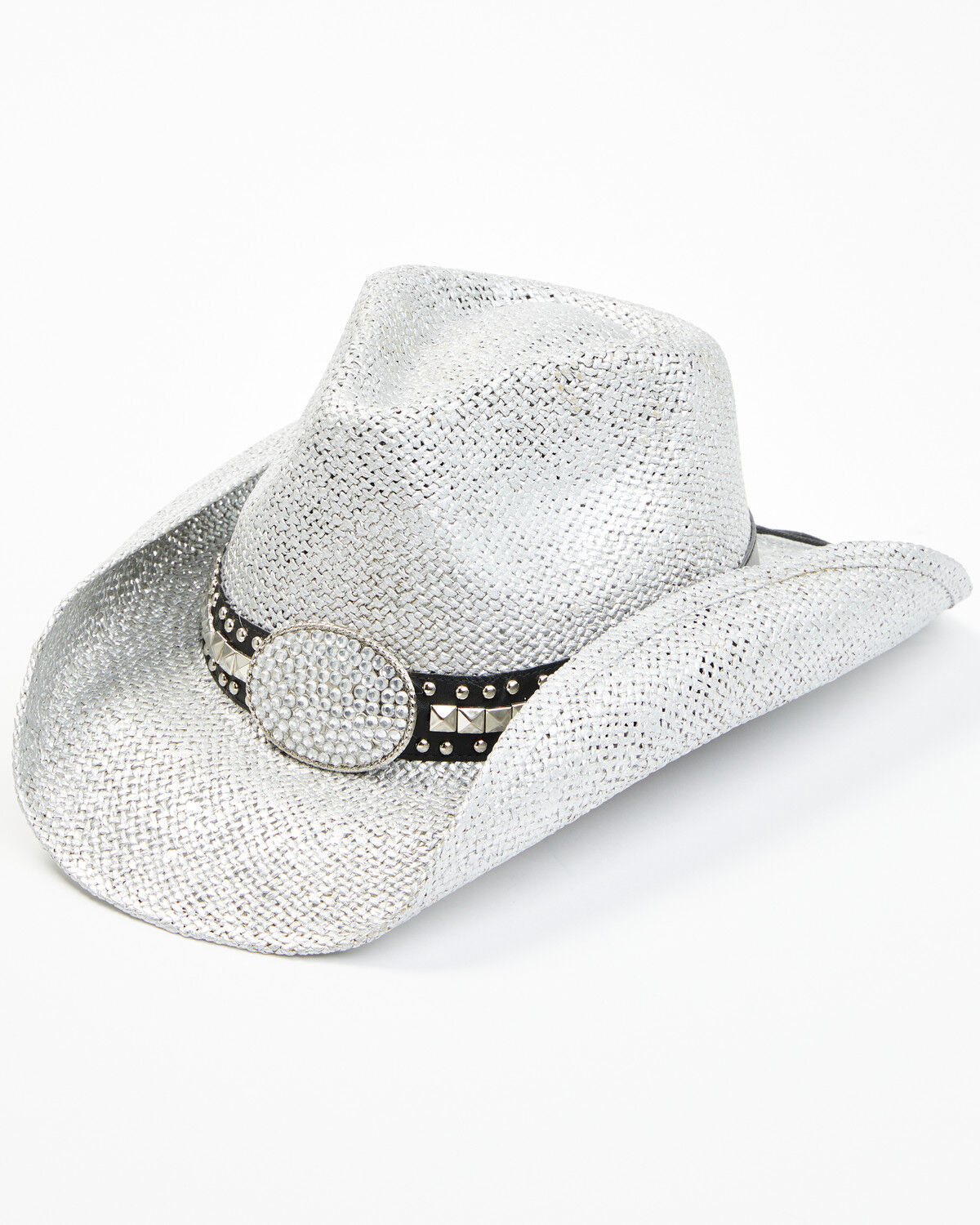 Image #1 - Shyanne Women's Gila Embellished Straw Cowboy Hat, Silver, hi-res