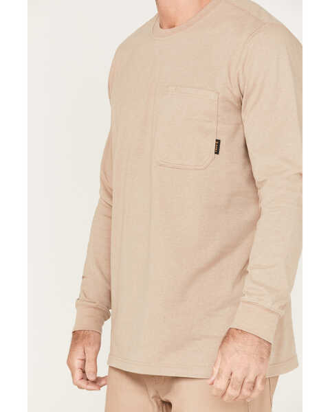 Image #3 - Hawx Men's Forge Solid Work Pocket T-Shirt - Big & Tall , Natural, hi-res