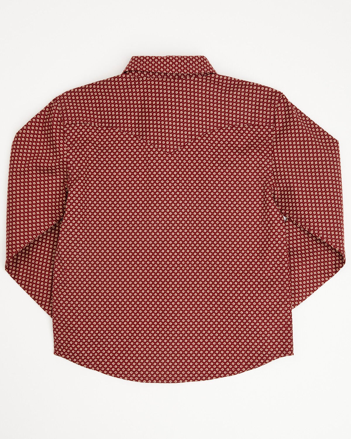 Image #3 - Cody James Toddler Boys' NFR Geo Print Long Sleeve Snap Stretch Western Shirt, Burgundy, hi-res