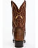 Dan Post Men's Exotic Water Snake Western Boots - Square toe , Chocolate, hi-res