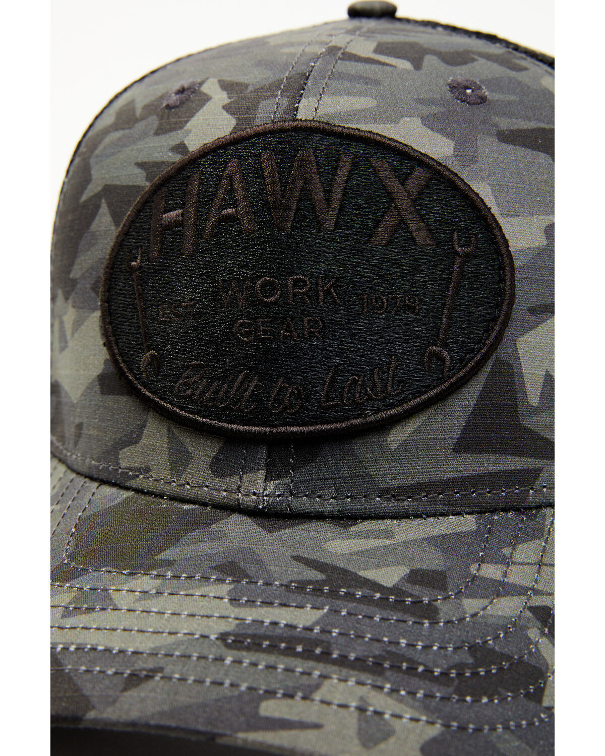 Image #2 - Hawx Men's Camo Print Oval Patch Ball Cap, Camouflage, hi-res