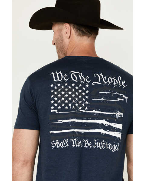 Image #4 - Howitzer Men's Infringed Short Sleeve Graphic T-Shirt , Navy, hi-res