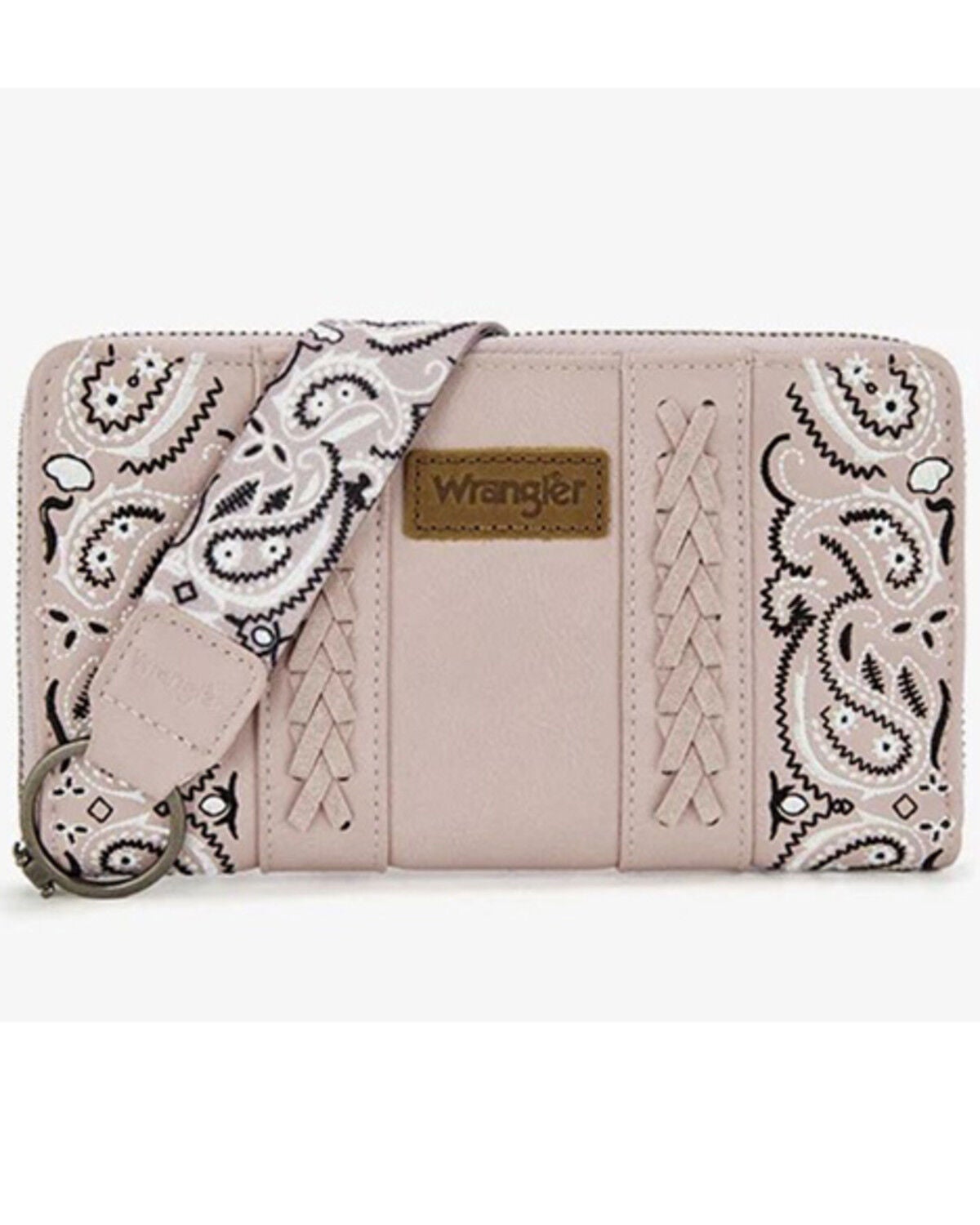 Wrangler Women's Bandana Paisley Wallet, Pink, hi-res
