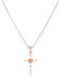 Image #1 - Montana Silversmiths Women's Entwined Rose Gold Brilliant Cross Necklace, Rose, hi-res