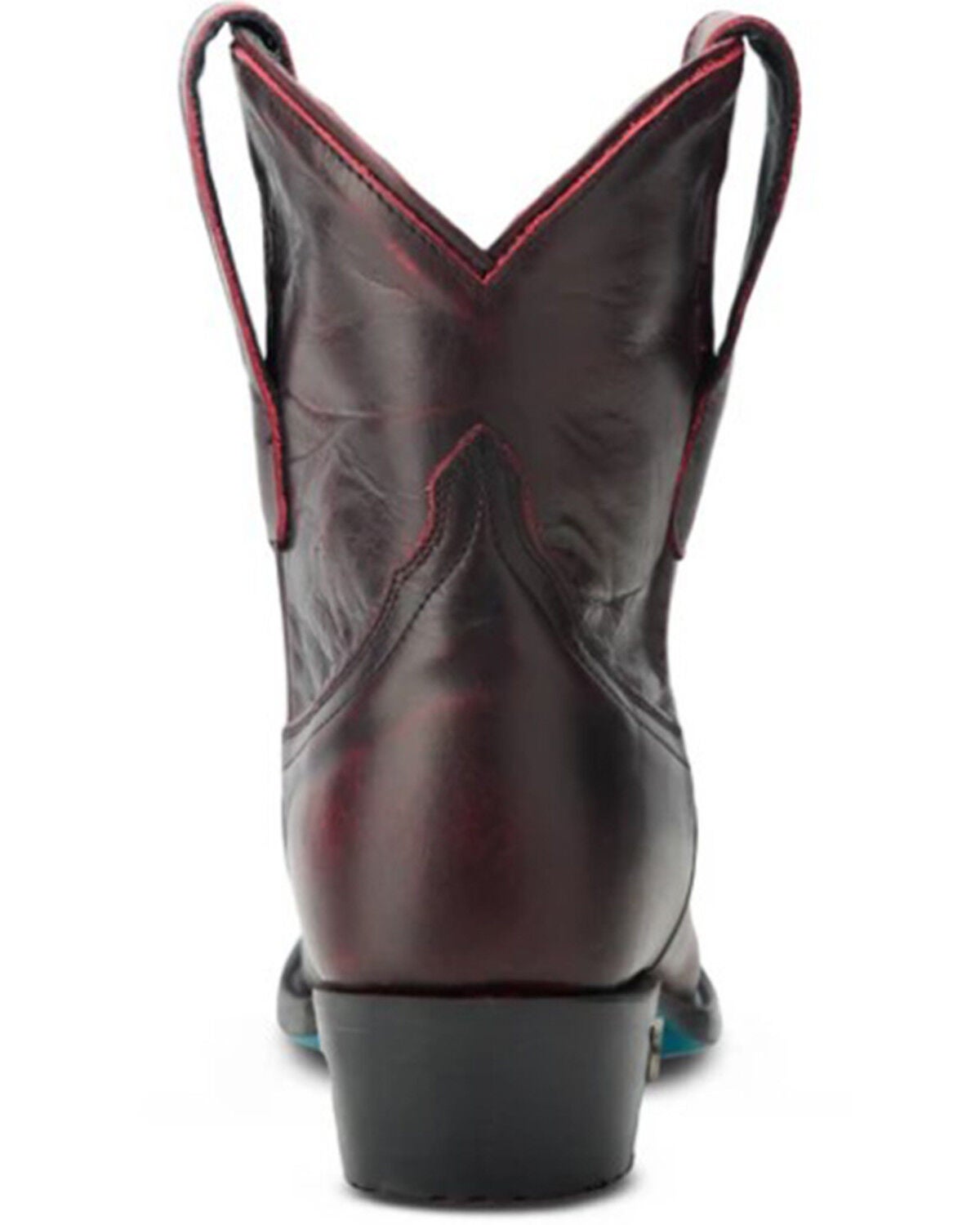 Image #5 - Lane Women's Emma Jane Western Booties - Snip Toe, Black Cherry, hi-res