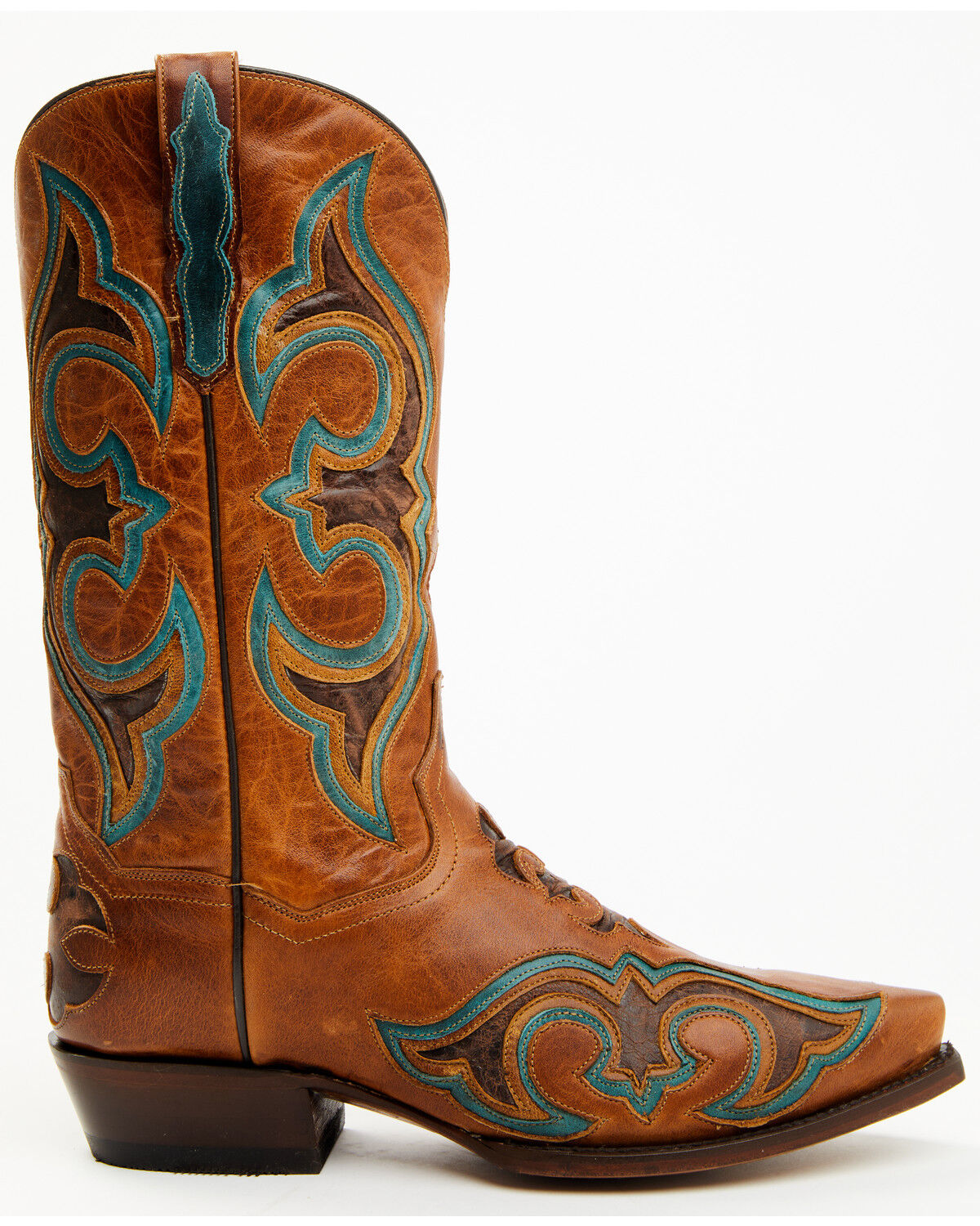 Image #2 - Dan Post Men's 13" Ruthless Orville Western Boots - Snip Toe, Chocolate, hi-res