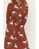 Image #3 - Cotton & Rye Women's Boot Barn Exclusive Horse Print Waist Tie Midi Dress, Black, hi-res