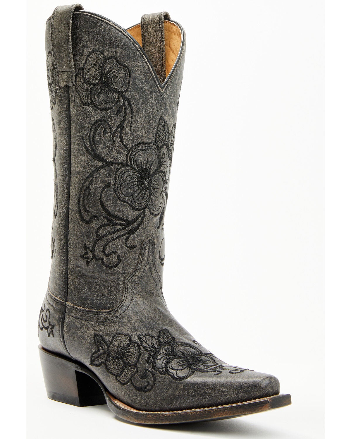 Shyanne Women's Lasy Western Boots - Snip Toe, Black, hi-res