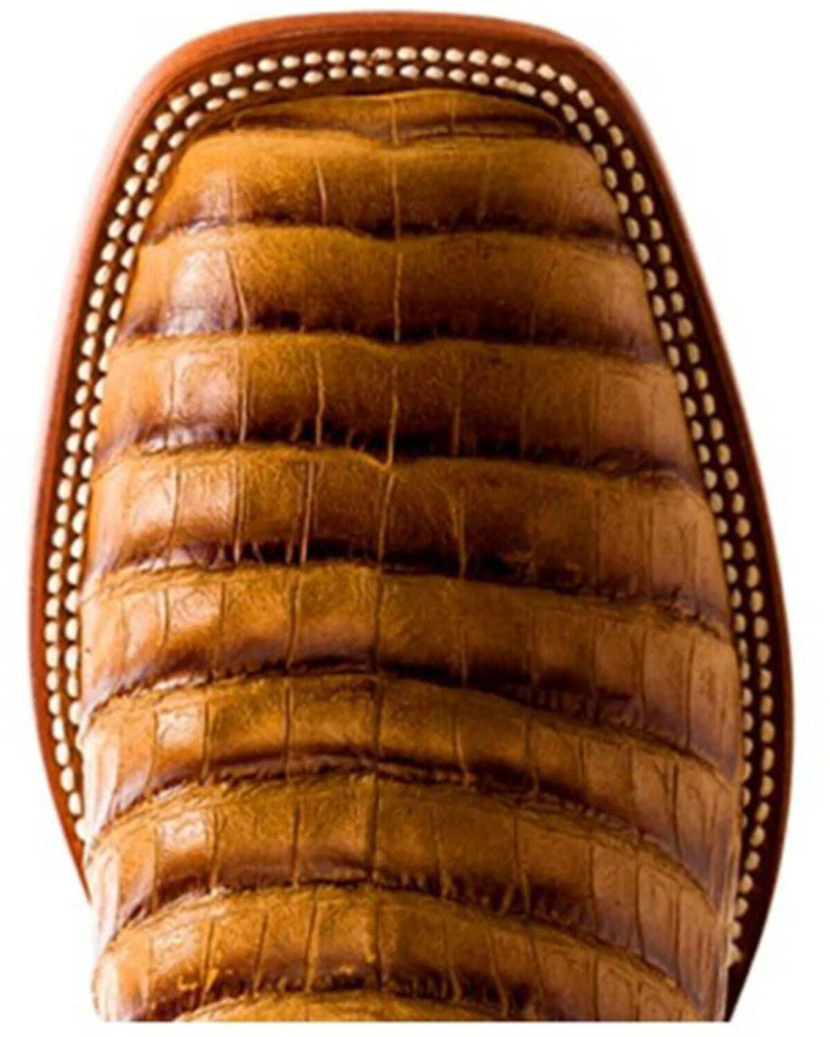 Image #5 - Horse Power Men's Toasted Caiman Print Western Boots - Broad Square Toe, Tan, hi-res