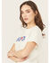 Image #2 - Wrangler Women's Modern Howdy Short Sleeve Graphic Tee, White, hi-res