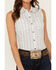 Image #3 - Ariat Women's Billie Jean Floral Striped Sleeveless Button-Down Western Shirt, Blue, hi-res