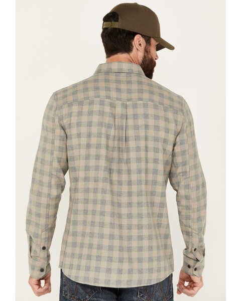 Image #4 - Brothers and Sons Men's Briscoe Everyday Plaid Print Long Sleeve Button Down Flannel Shirt , Steel, hi-res