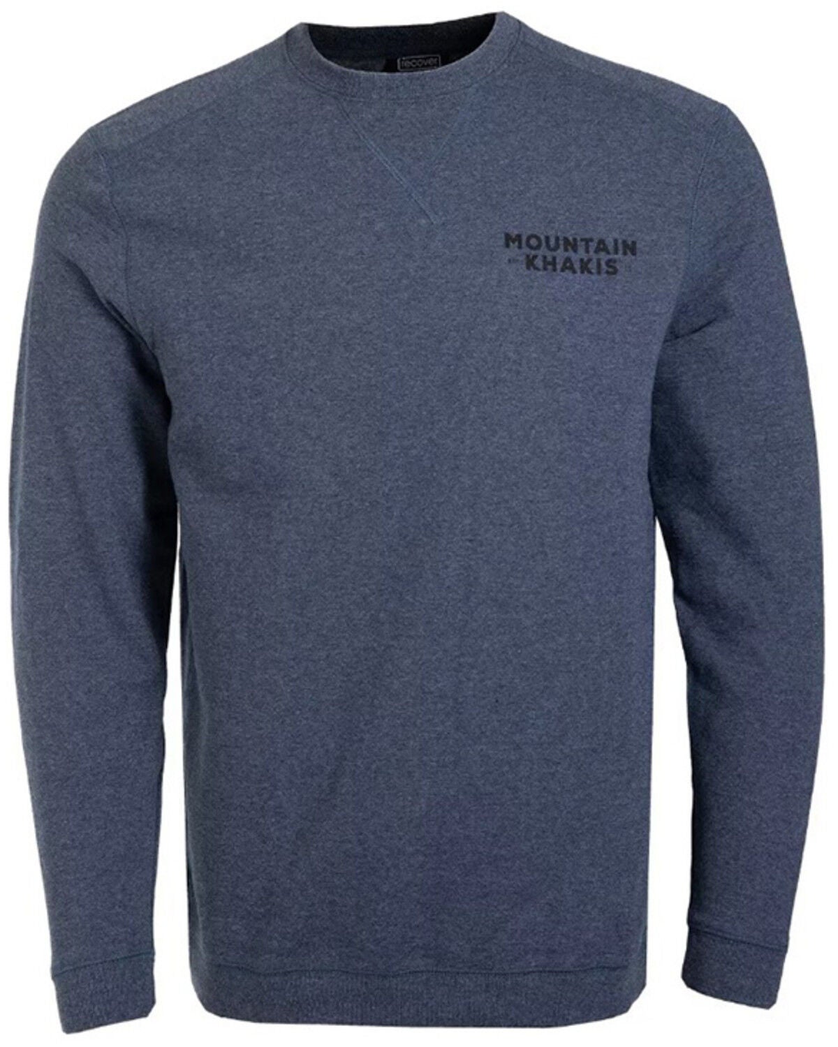 Mountain Khakis Men's Logo Crew Neck Sweatshirt, Navy, hi-res