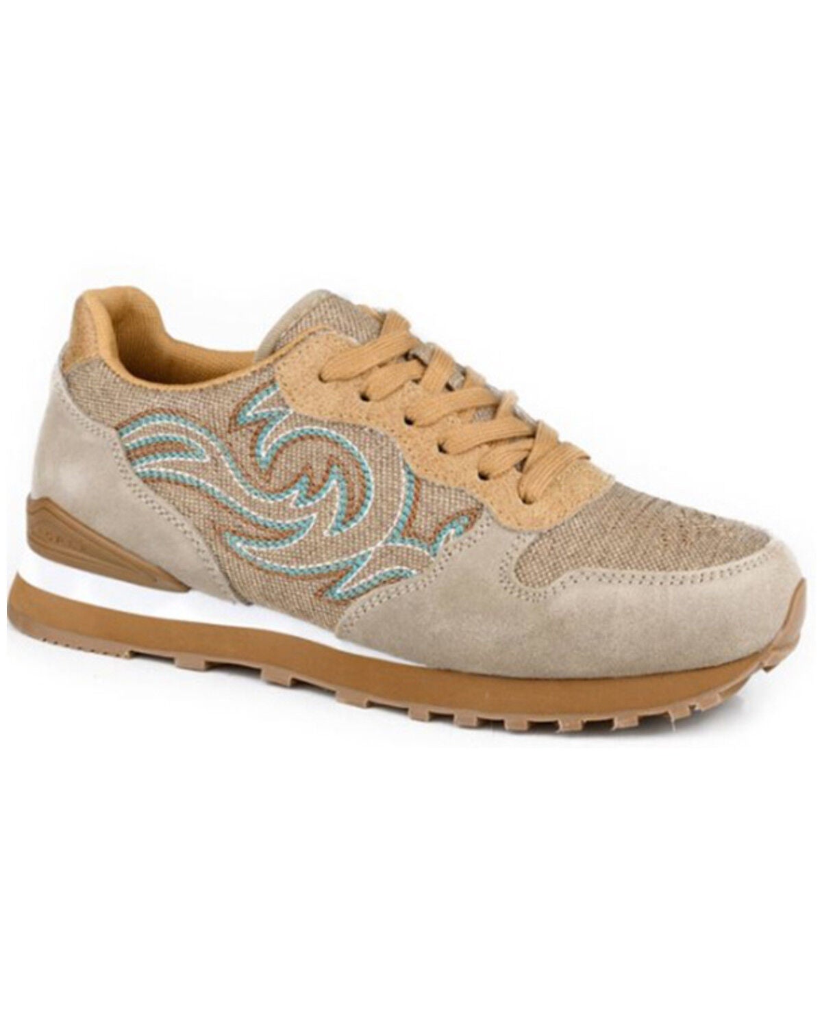 Roper Women's Giddy Up Spice Casual Shoes, Tan, hi-res