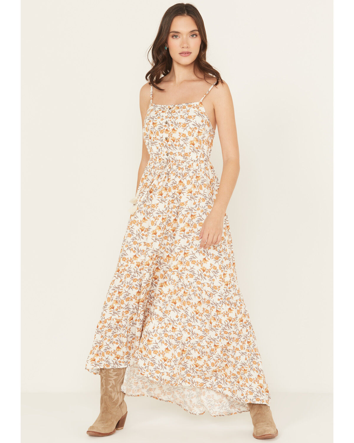 Image #2 - Idyllwind Women's Sugarland Printed High-Low Maxi Dress, Ivory, hi-res