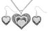 Montana Silversmiths Women's Our Prairie Mothers Heart Necklace & Earrings Set - 2-Piece, Silver, hi-res