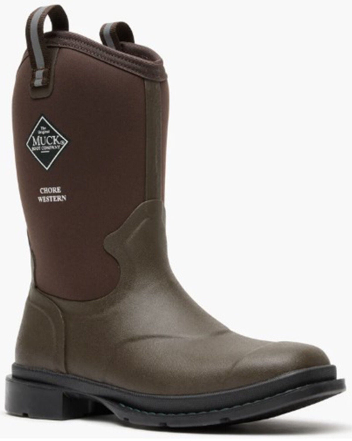 Muck Boots - Chore Western 12" Mid Boots - Soft Toe, Brown, hi-res