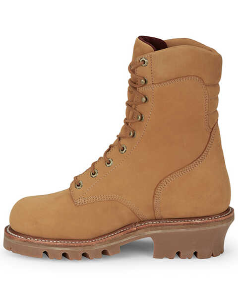 Image #3 - Chippewa Men's 9" Super DNA Lace-Up Waterproof Work Boots - Steel Toe, Wheat, hi-res