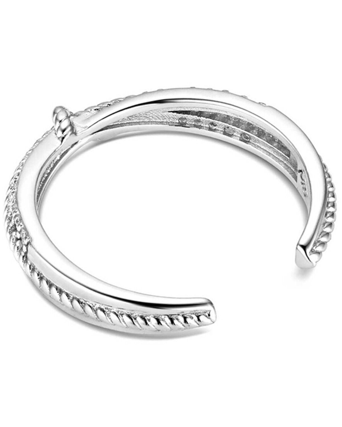 Image #2 - Montana Silversmiths Women's Paths of Life Ring, Silver, hi-res