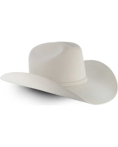 Stetson Men's 3X Wool Felt Cowboy Hat, White, hi-res