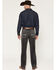 Image #3 - Ariat Men's M4 Ramiro Steven Washed Relaxed Bootcut Stretch Denim Jeans, Black, hi-res