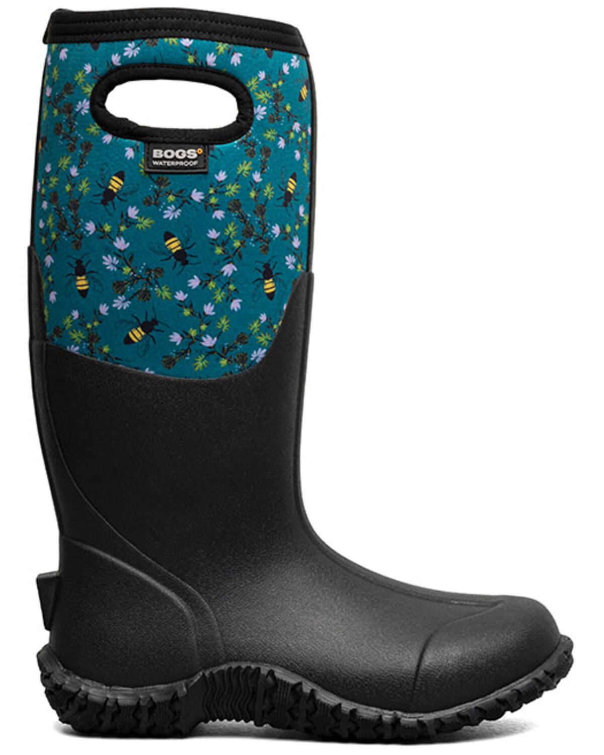 Image #2 - Bogs Women's Mesa Bees Rubber Boots - Round Toe, Turquoise, hi-res