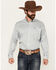Image #1 - Cinch Men's Micro Striped Long Sleeve Button-Down Western Shirt, Teal, hi-res