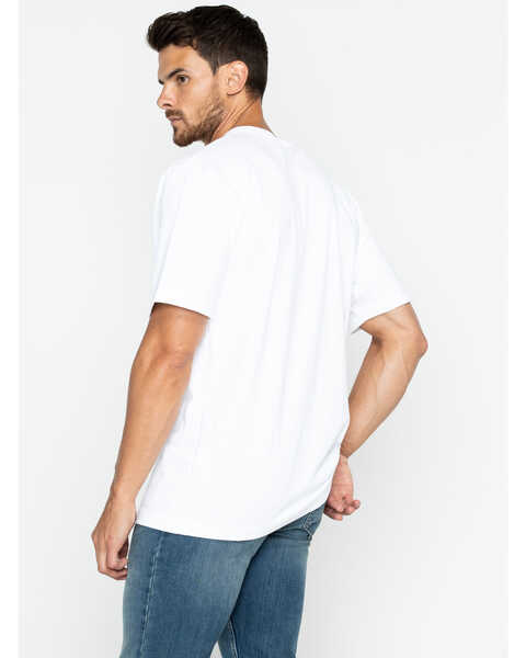 Image #3 - Carhartt Men's Loose Fit Heavyweight Logo Pocket Work T-Shirt, White, hi-res