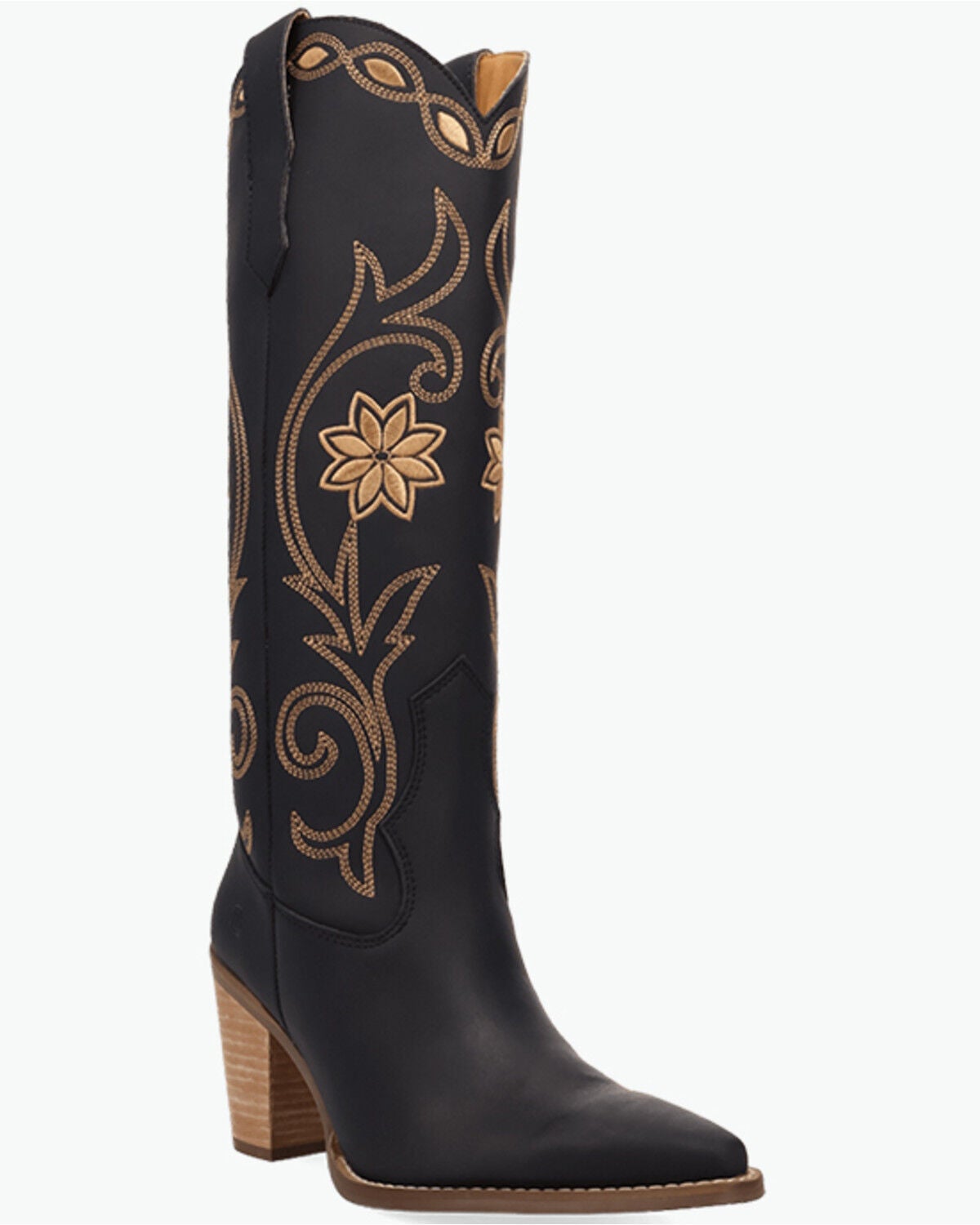 Dingo Women's Miss Daisy Tall Western Boots - Snip Toe, Black, hi-res