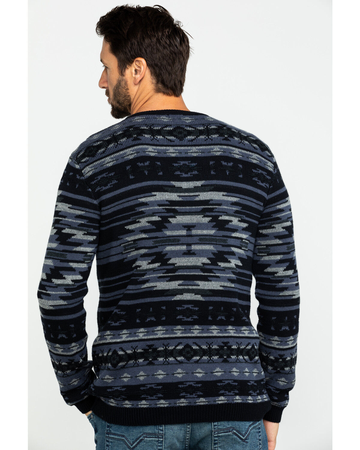 aztec print mens sweater