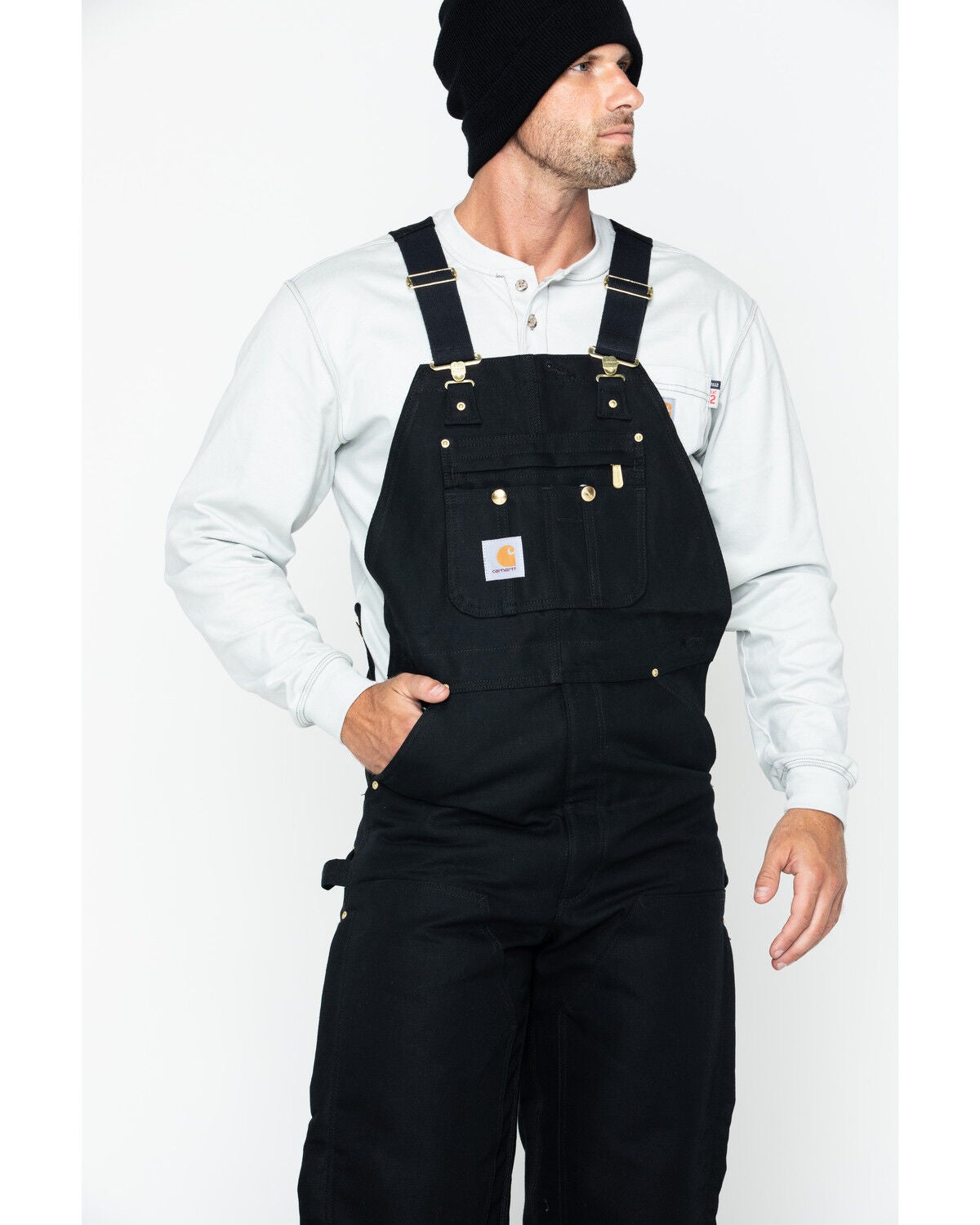 carhartt bib overall black