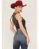 Image #3 - Panhandle Women's Solid Ribbed Bodycon Tank, Black, hi-res