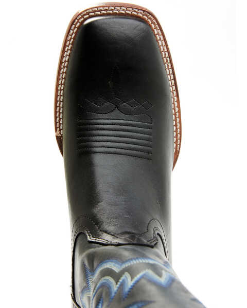 Image #6 - Cody James Men's Embroidered Western Boots - Broad Square Toe, Navy, hi-res