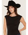 Image #2 - Originality Women's Boat Neck Empire Seam Top, Black, hi-res