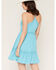Image #4 - Shyanne Women's Marin Lace Trim Mini Dress, Bright Blue, hi-res
