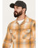 Image #2 - Pendleton Men's Beach Shack Plaid Print Long Sleeve Button Down Western Shirt, Lt Brown, hi-res