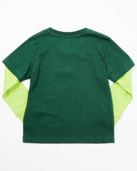 Image #3 - John Deere Toddler Boys' Dirt Makes Me Cuter Long Sleeve Graphic T-Shirt, Dark Green, hi-res