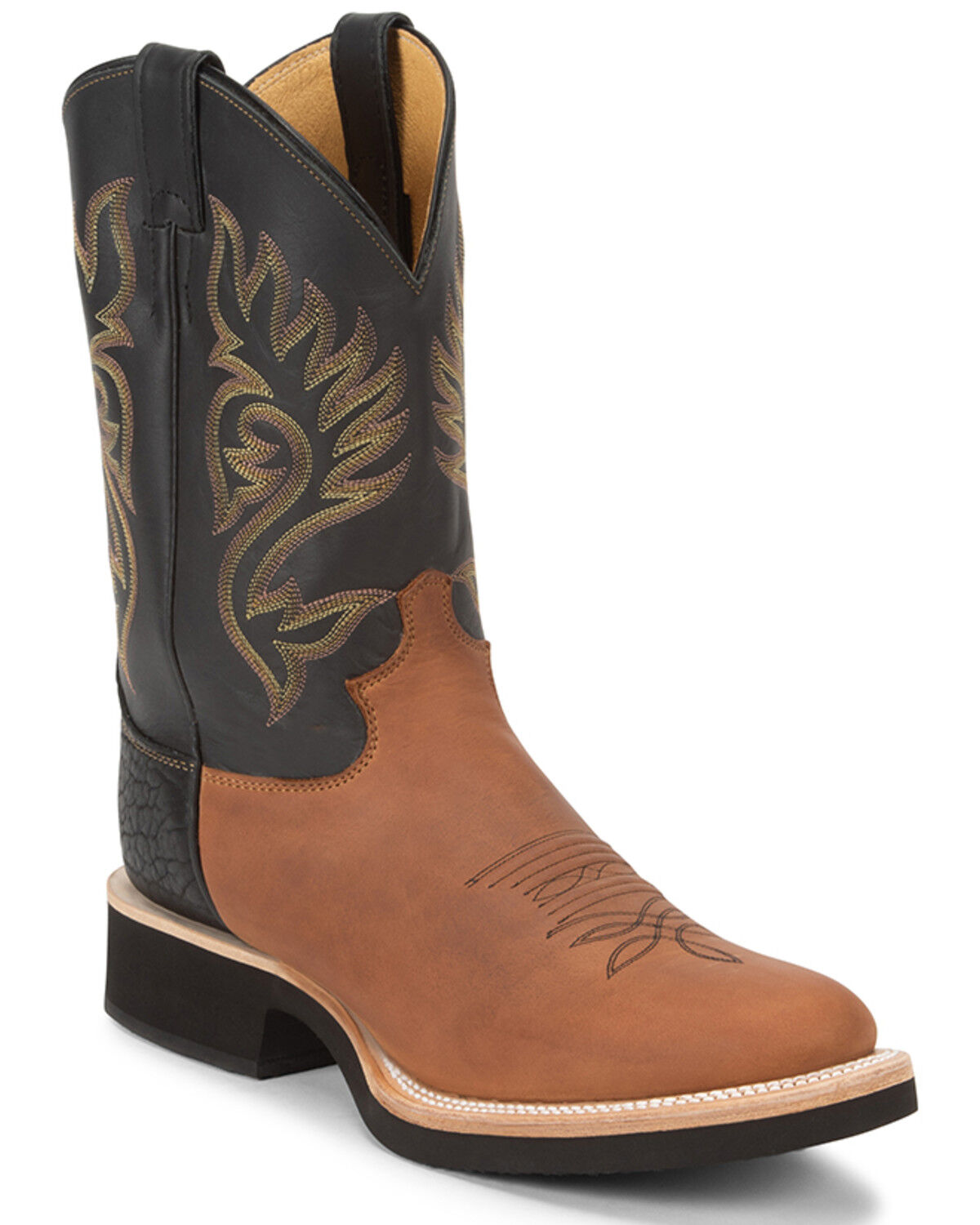 Image #1 - Justin Men's Paluxy Tekno Crepe Cowboy Boots - Round Toe, Coffee, hi-res