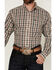Image #3 - Ariat Men's Wrinkle Free Folk Plaid Print Long Sleeve Button-Down Western Shirt - Tall, Brown, hi-res