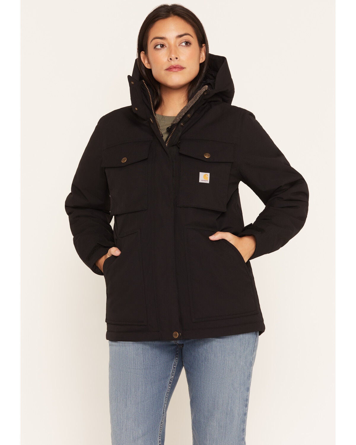 Carhartt Women's Great Lands Jacket, Black, hi-res