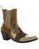 Image #1 - Yippee Ki Yay by Old Gringo Women's Veneta Western Booties - Snip Toe, Red/gold, hi-res