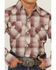 Image #3 - Roper Boys' Plaid Print Long Sleeve Pearl Snap Western Shirt, Brown, hi-res