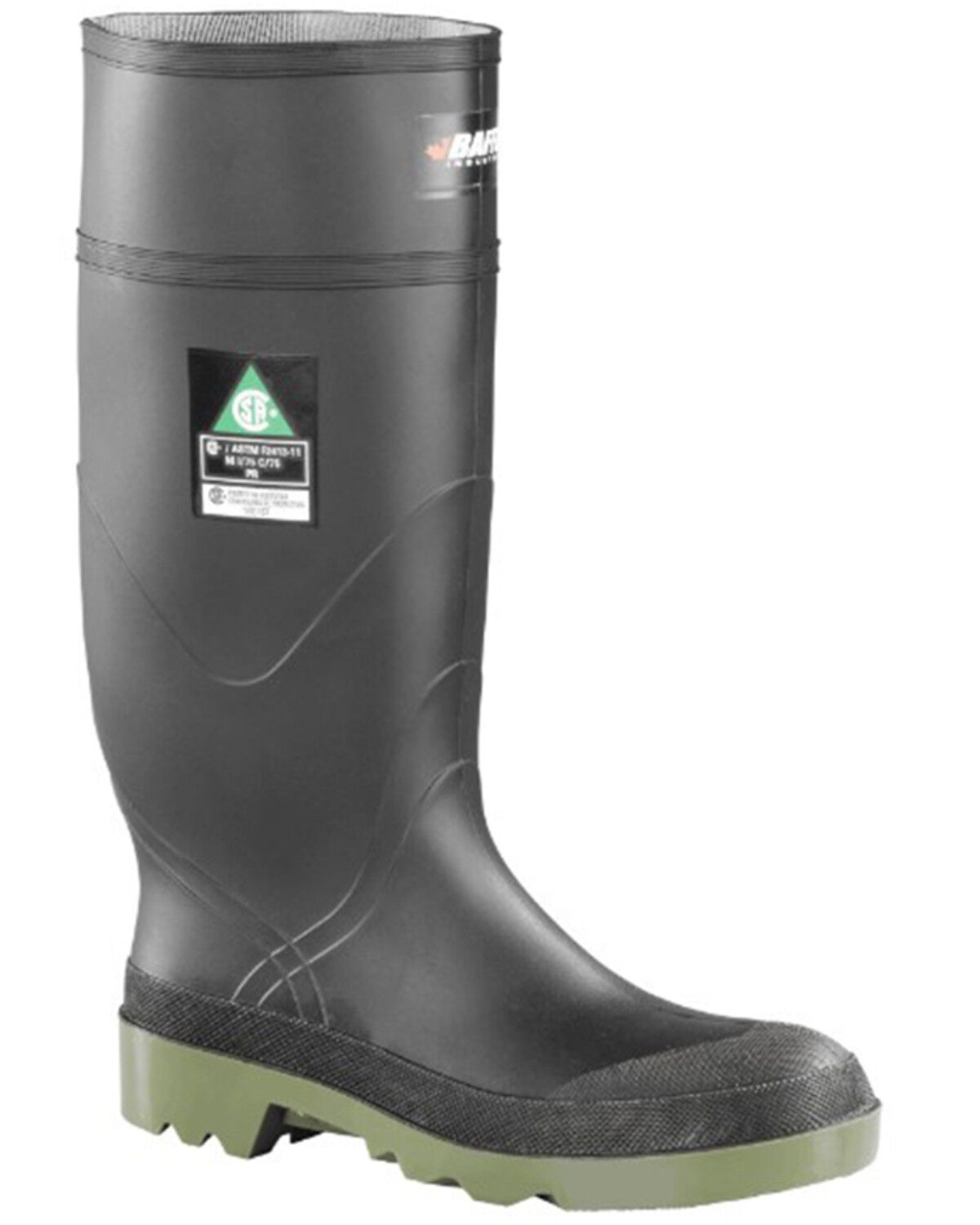 Image #1 - Baffin Men's Petrolia (STP) Waterproof Rubber Boots - Steel Toe, Black, hi-res