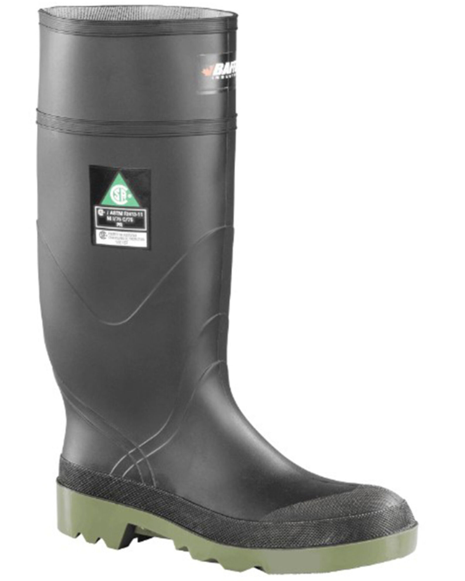 Image #1 - Baffin Men's Petrolia (STP) Waterproof Rubber Boots - Steel Toe, Black, hi-res